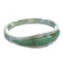 Silver Turquoise Inlay Jewelry Ring Size 6-1/4 AX80916